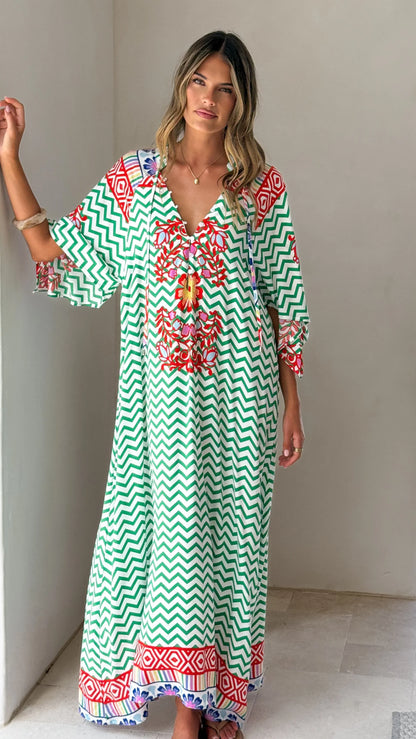 Bree Maxi Dress Ziggy Print