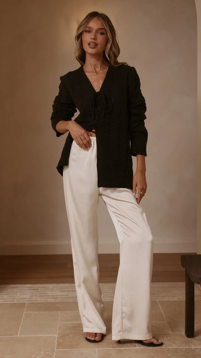 Georgia Knit Top Black