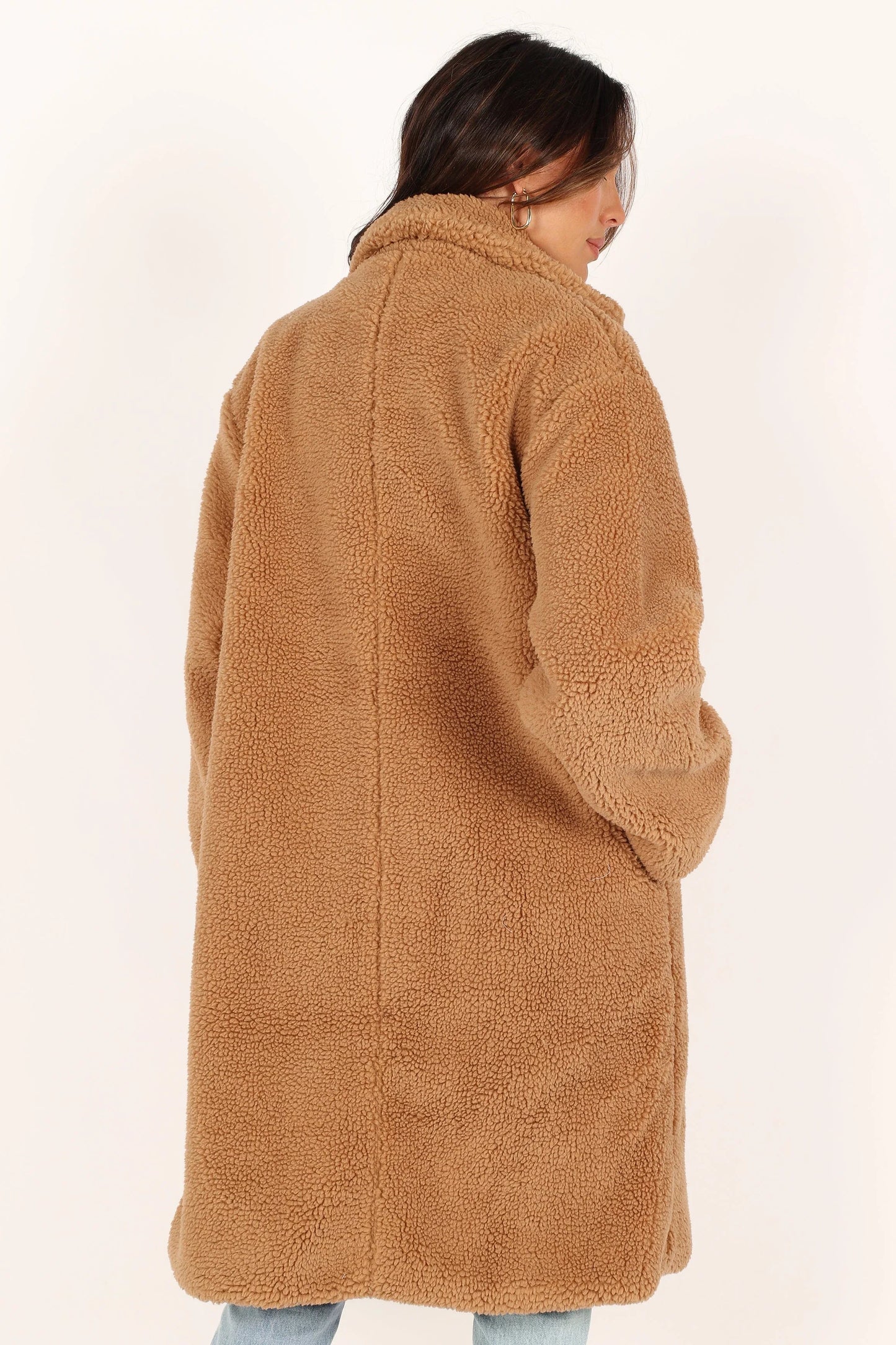 Beatrice Faux Fur Coat Camel