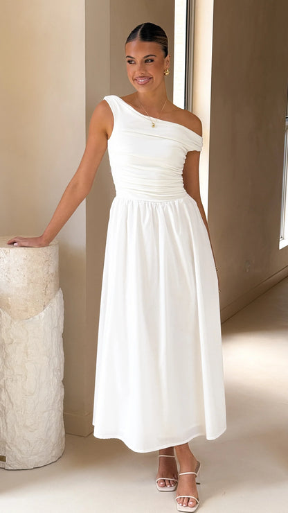 Immy Midi Dress White