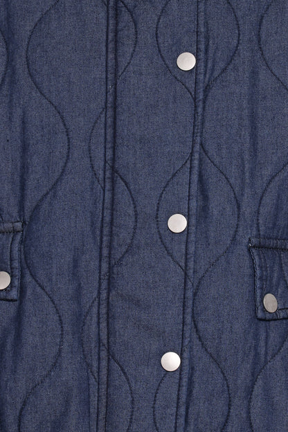 Keah Quilted Jacket Navy