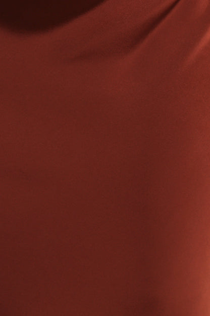 Meryn High Neck Dress Brown