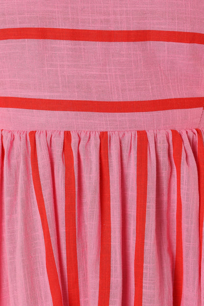 Pixie Maxi Dress Pink Red