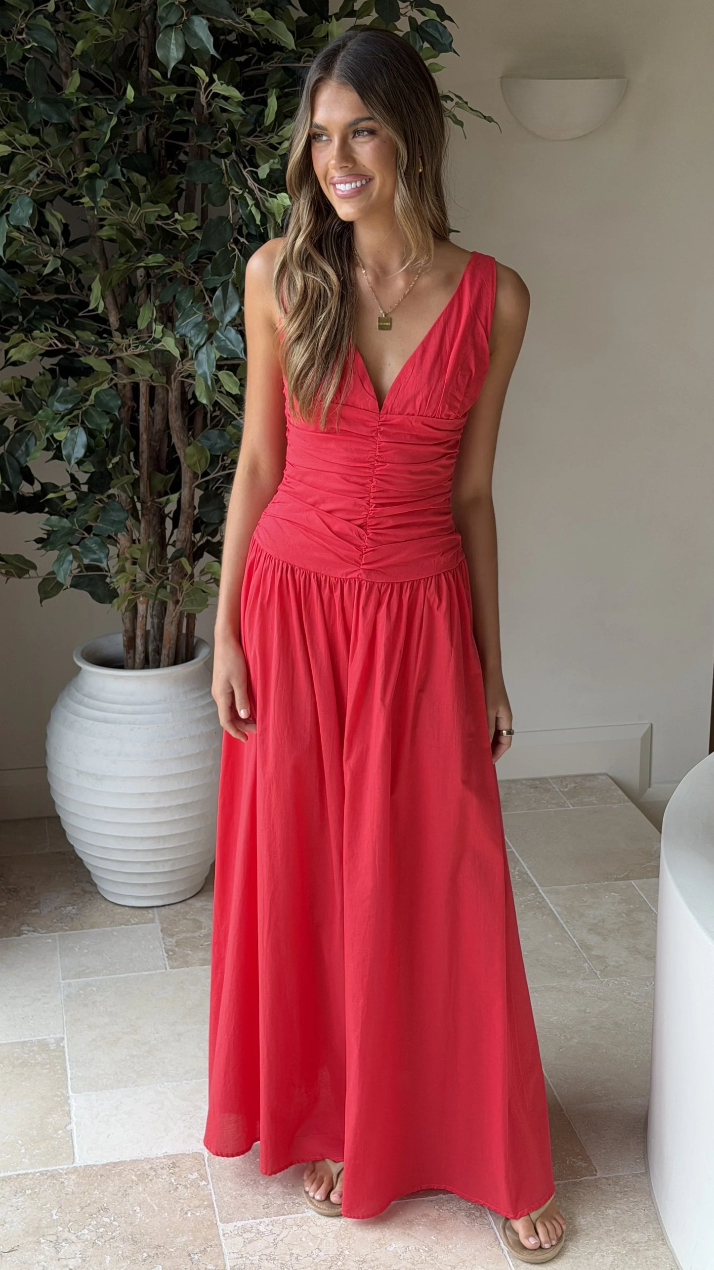 Sanya Maxi Dress Red