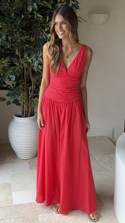 Sanya Maxi Dress Red