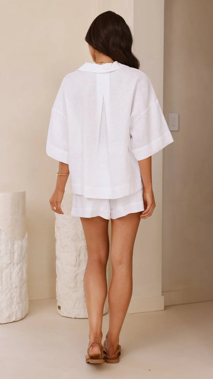 Luna Shorts White