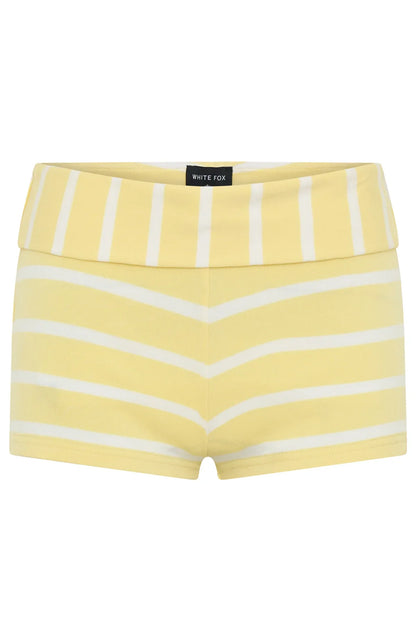 You Said Forever Booty Shorts Lemon Stripe