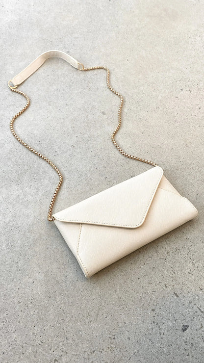 Carmen Envelope Cross Body Bag Cream