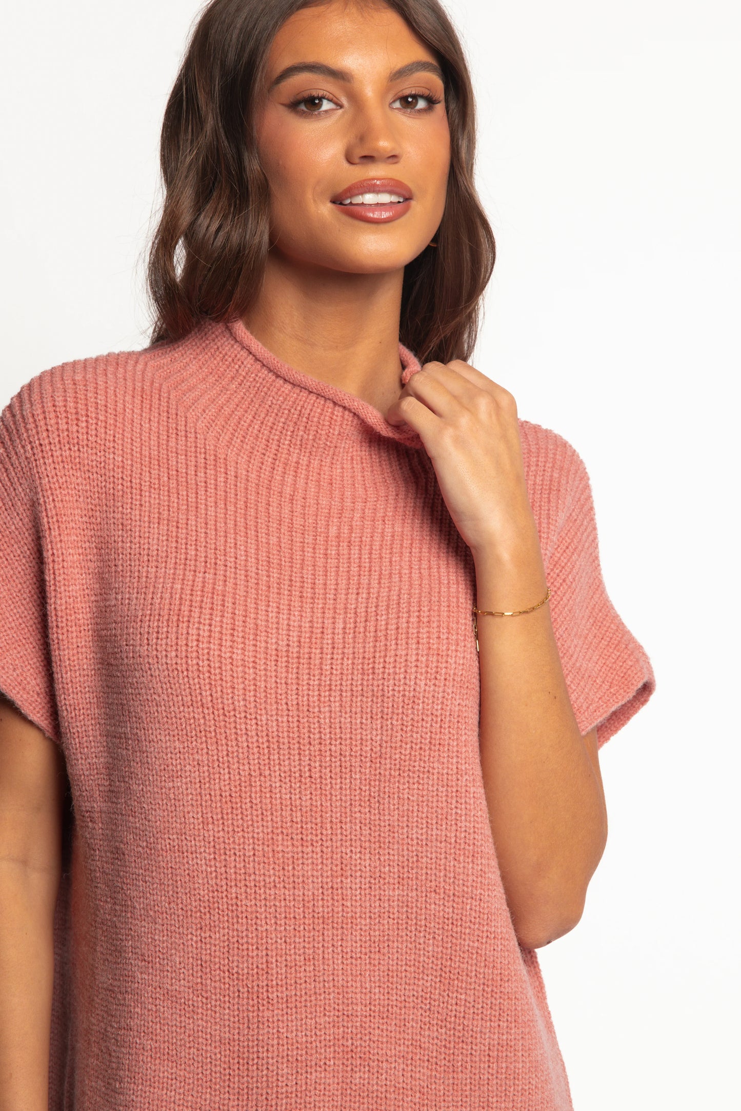 Wright Knit Mini Dress Pink