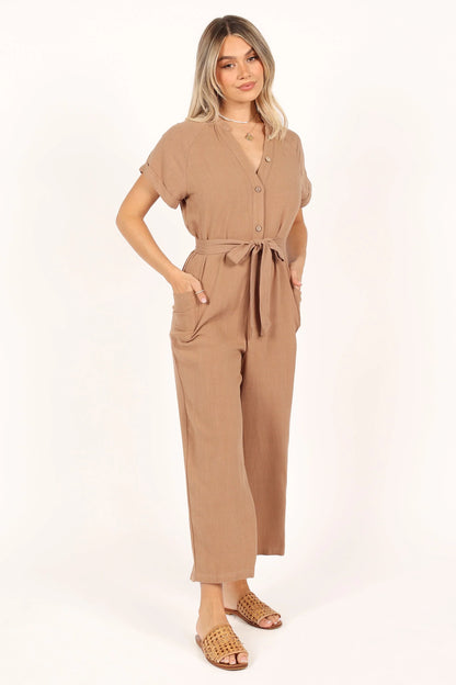 Archie Jumpsuit Mocha