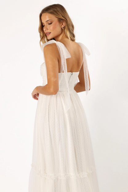 Floret Midi Dress Off White
