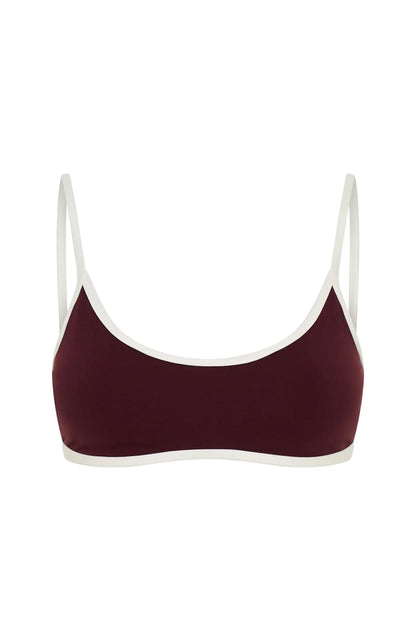 Blitz Sports Bra Merlot Cream
