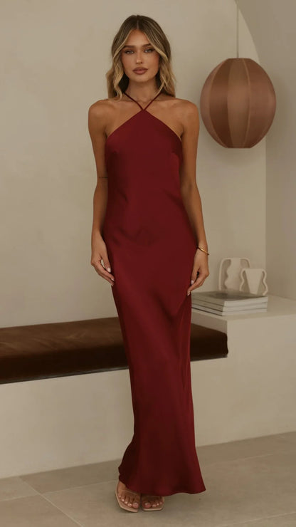 Chiara Maxi Dress Wine