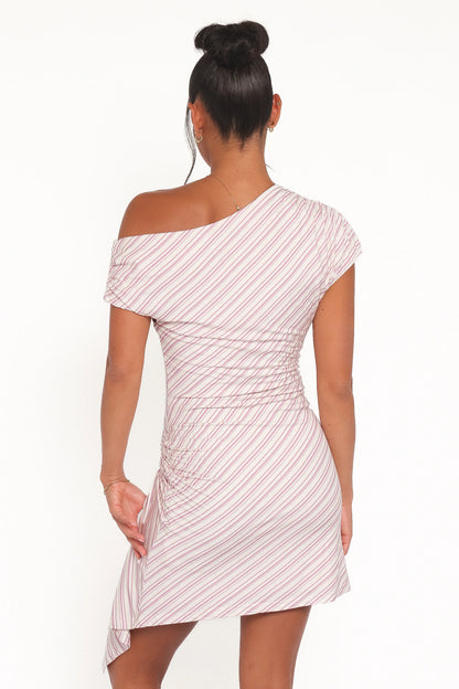 Rois Mini Dress Pink Stripe