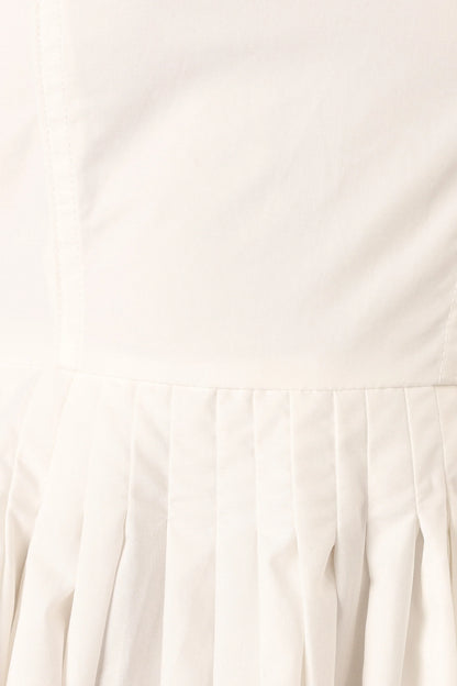 Clea Mini Tie Dress White