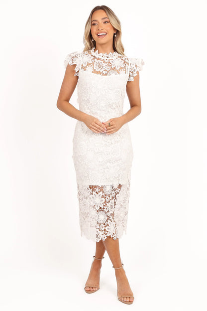 Becca Midi Dress White