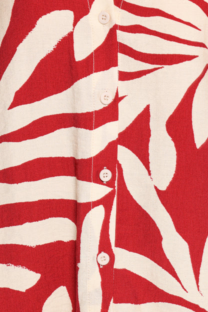 Lilo Short Set Red Palm Print