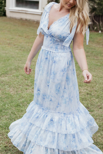 Fionna Maxi Dress Blue Floral