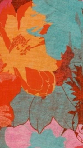 Rochelle Mini Dress Orange Floral