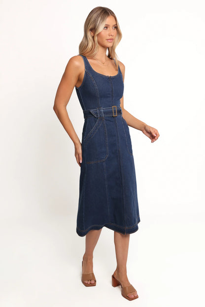 Carys Midi Dress Denim
