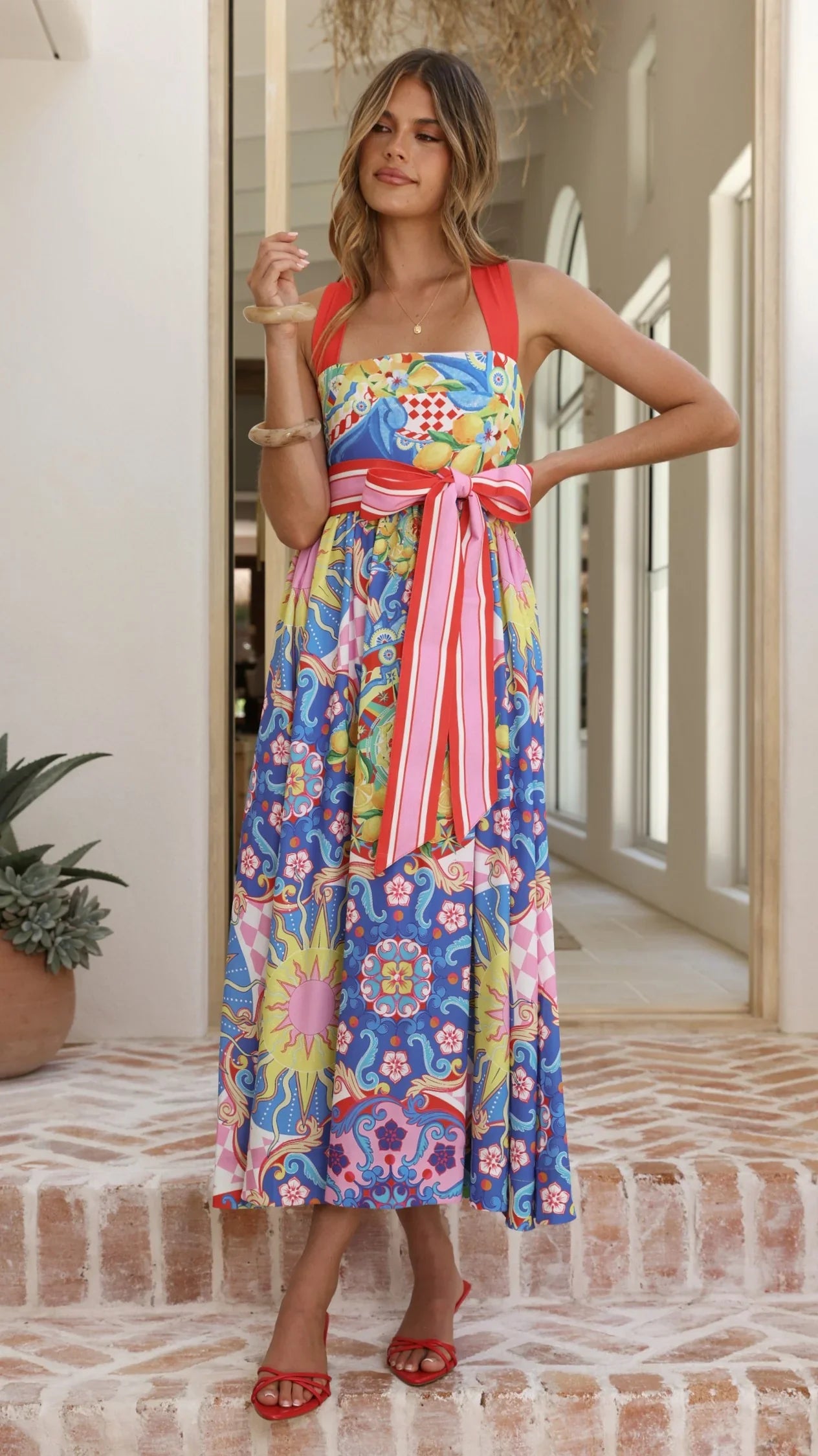 Polly Maxi Dress Summer In Sicily