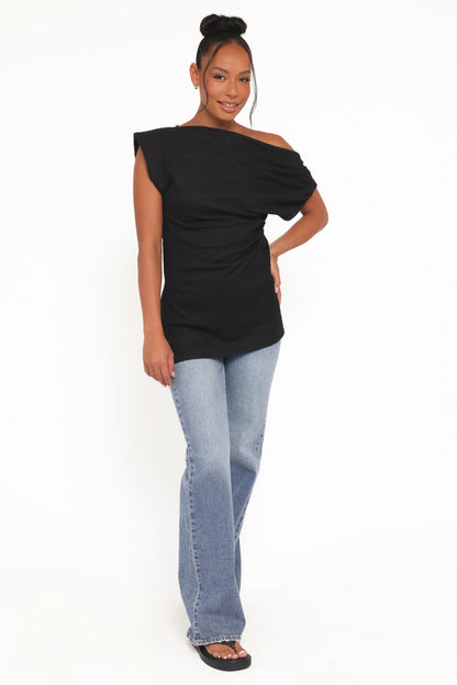 Selma Knit Top Black