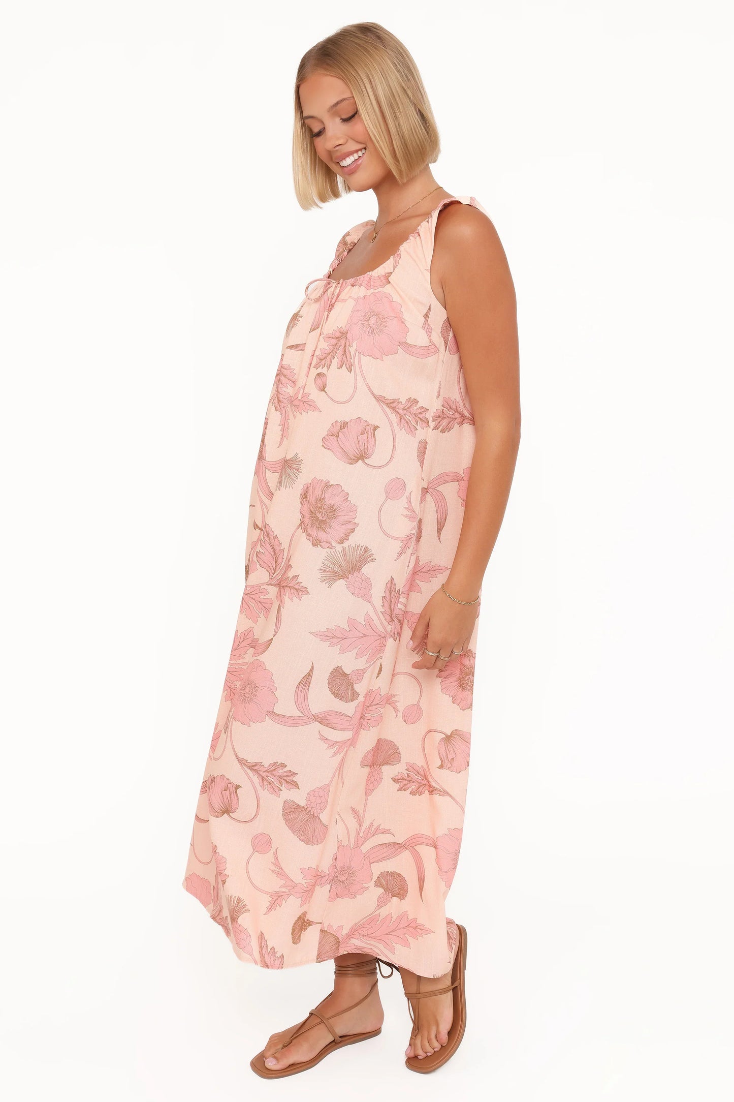 Bowman Maxi Dress Pink Floral