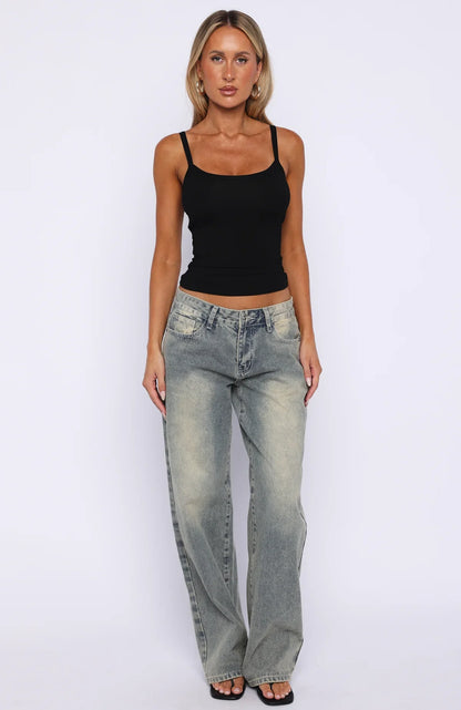 Get Even Tank Top Black