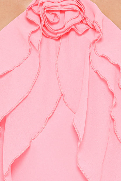 Zorina Halterneck Maxi Dress Coral