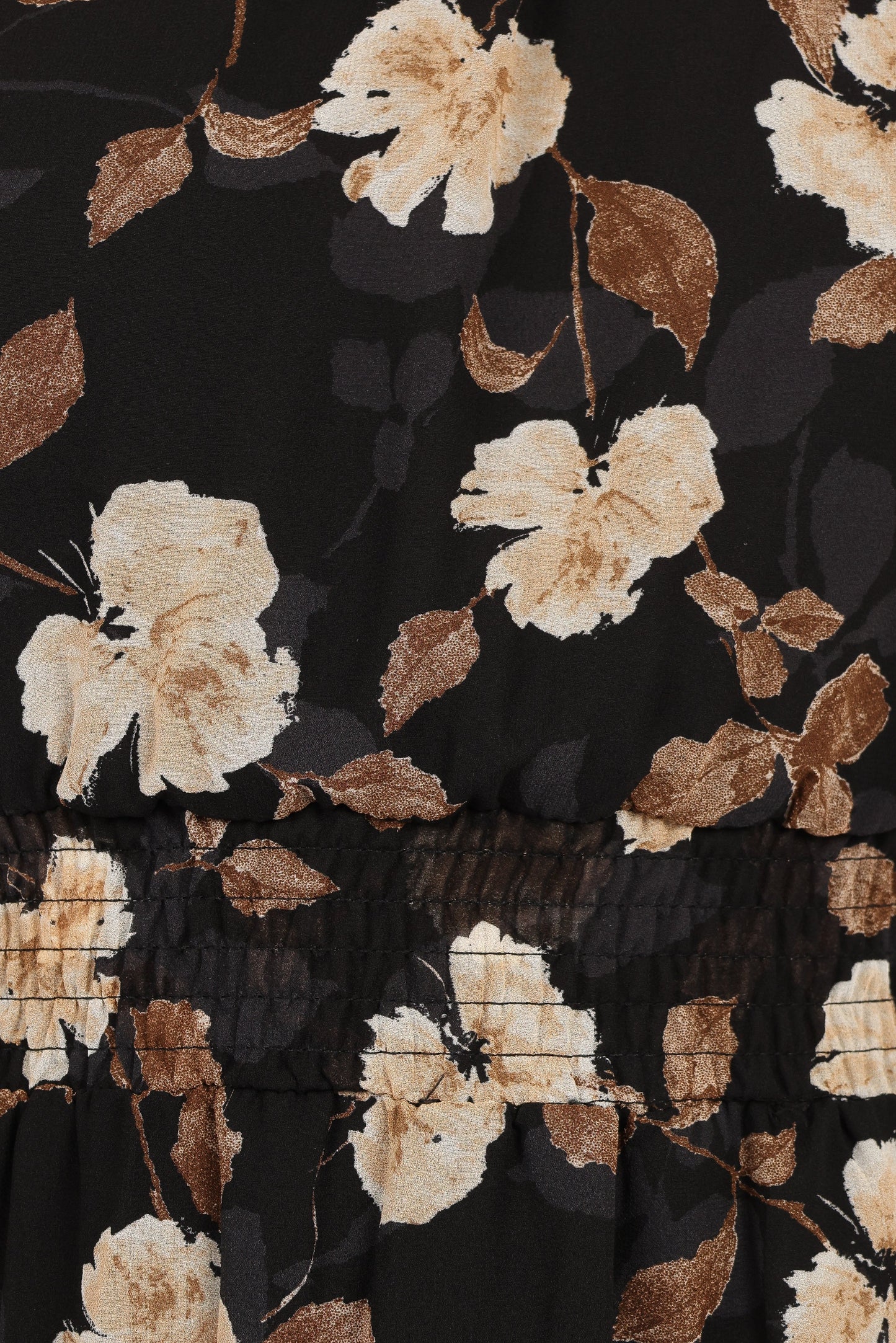 Layley One Shoulder Maxi Dress Black Floral