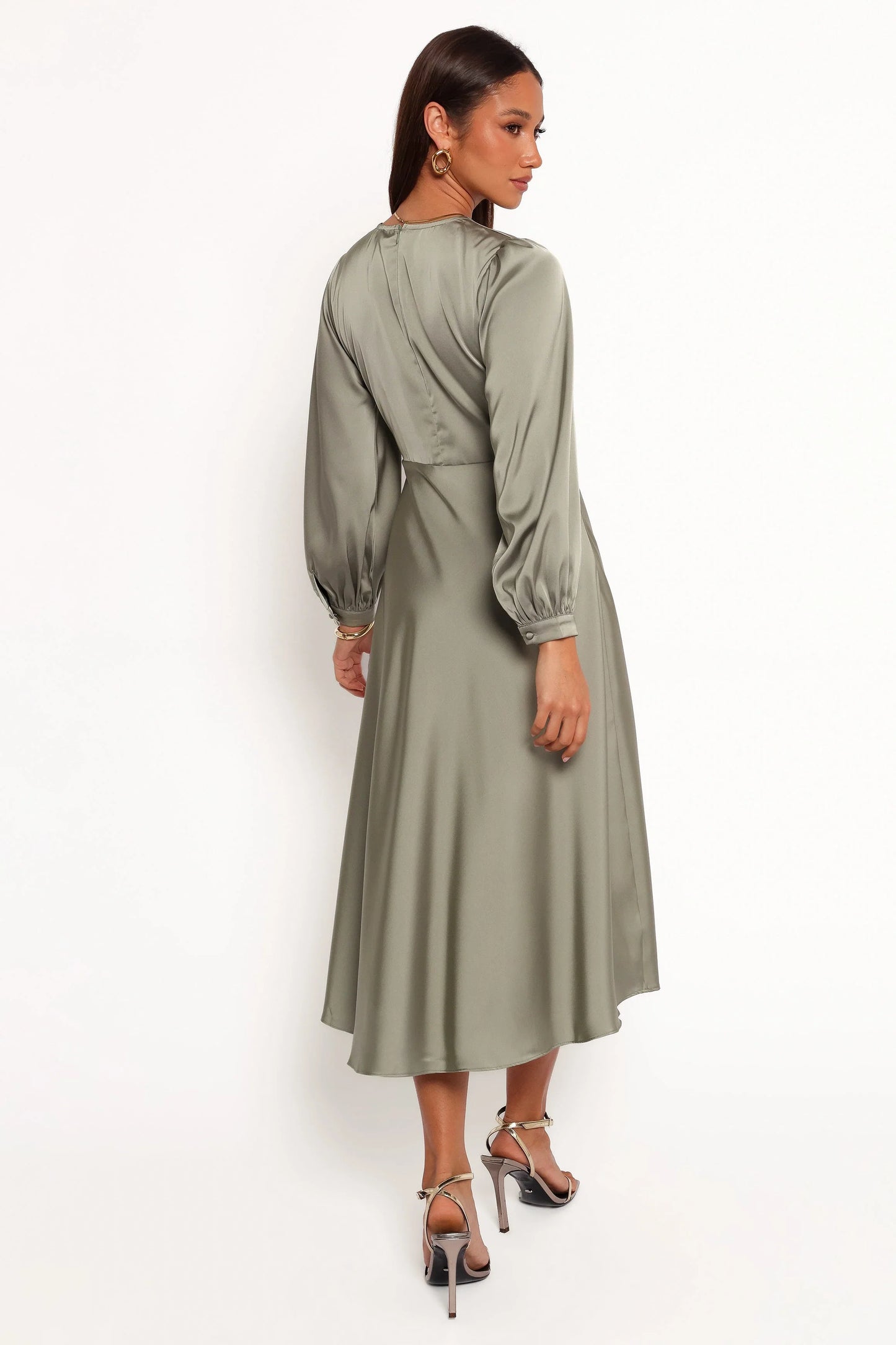 Windsor Long Sleeve Maxi Dress Olive