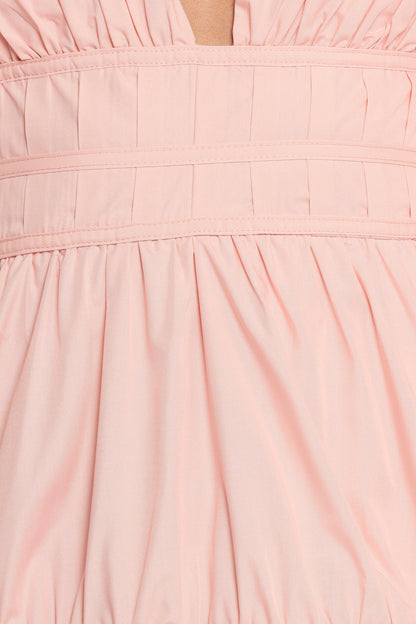 Joedy Puff Sleeve Midi Dress Pale Pink