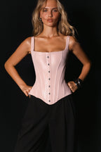 Sculpting pink low waist corset