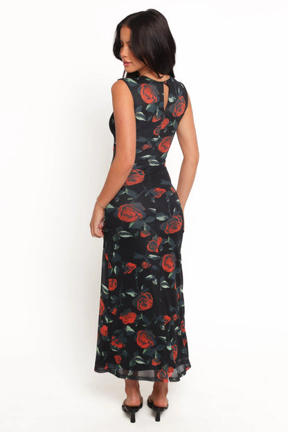 Drea Maxi Dress Rose Print