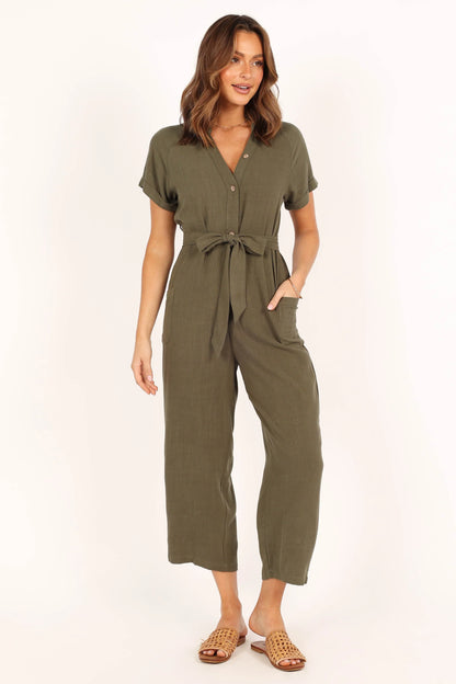 Archie Jumpsuit Olive