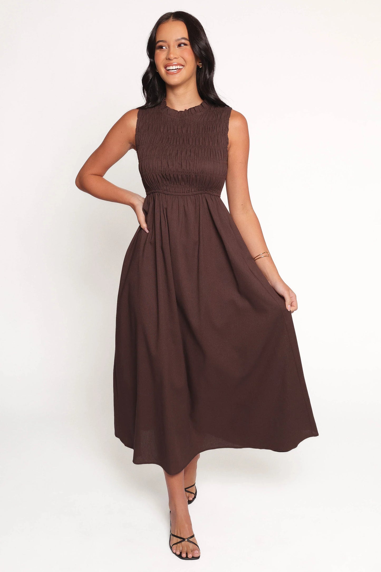 Lanna Maxi Dress Chocolate