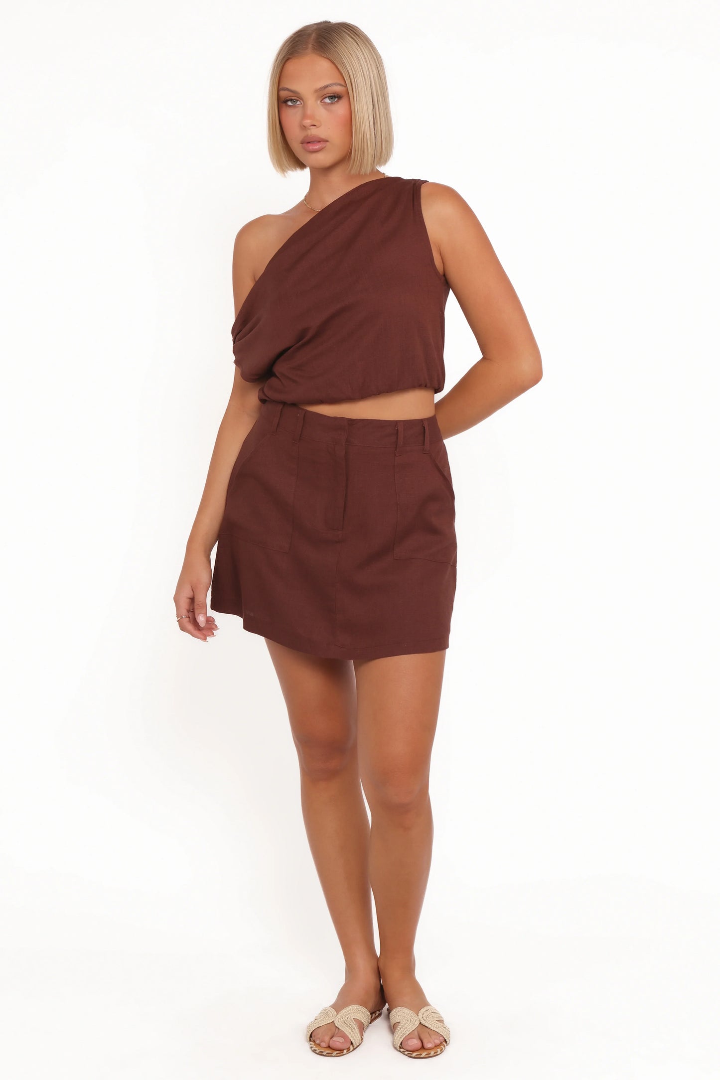 Shaw Mini Skort Chocolate Brown