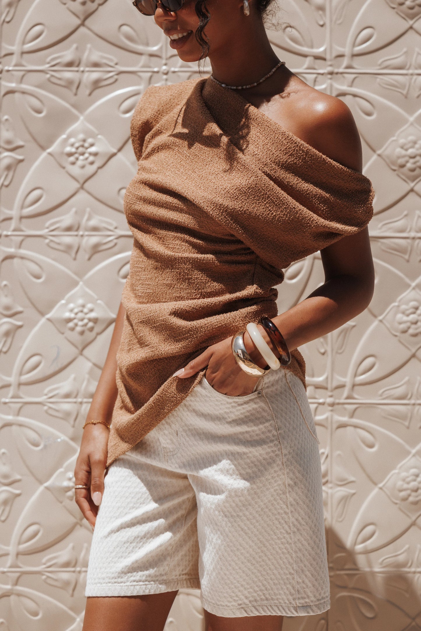 Selma Knit Top Brown