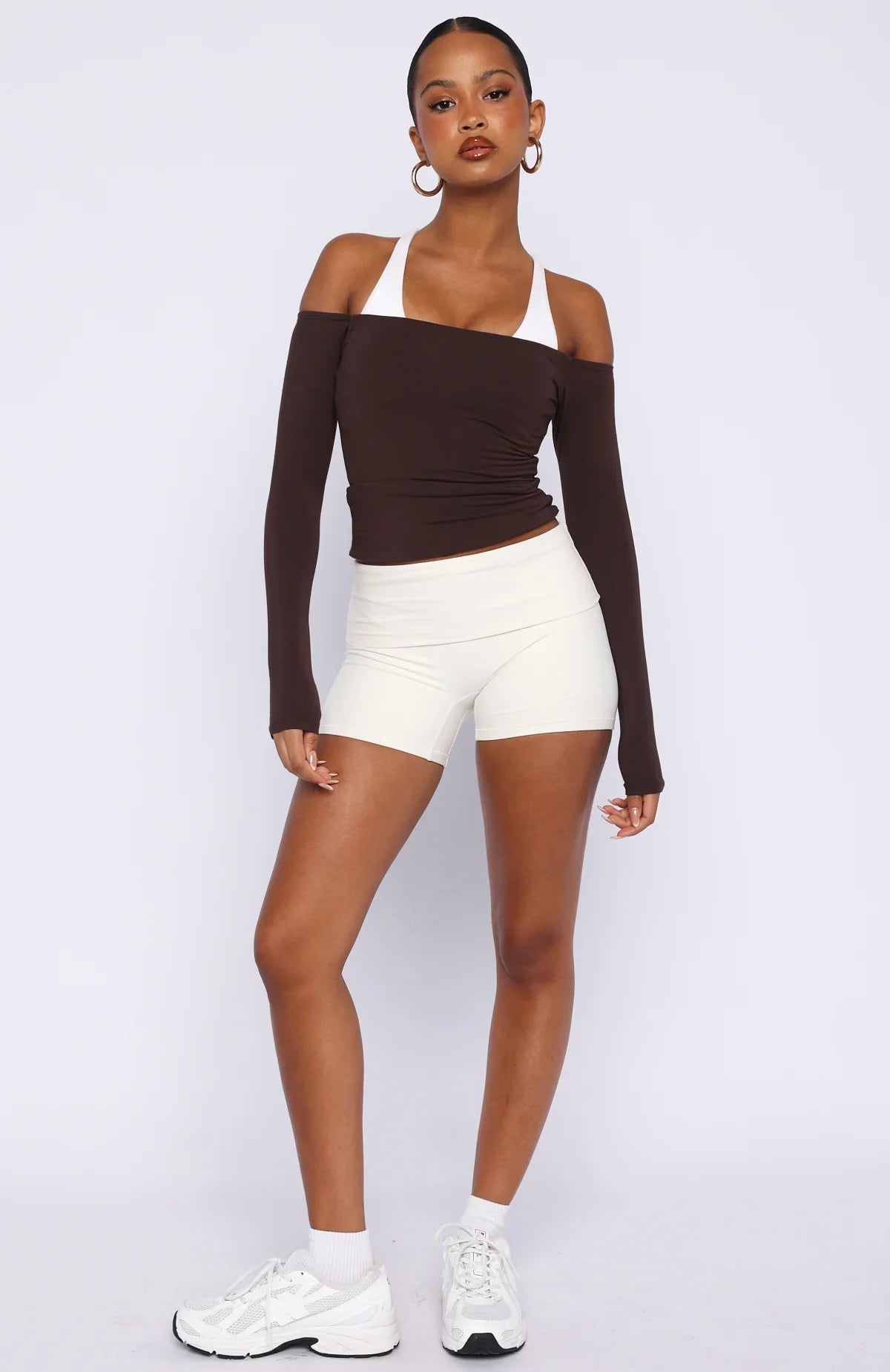 Mad For You Long Sleeve Top Dark Chocolate