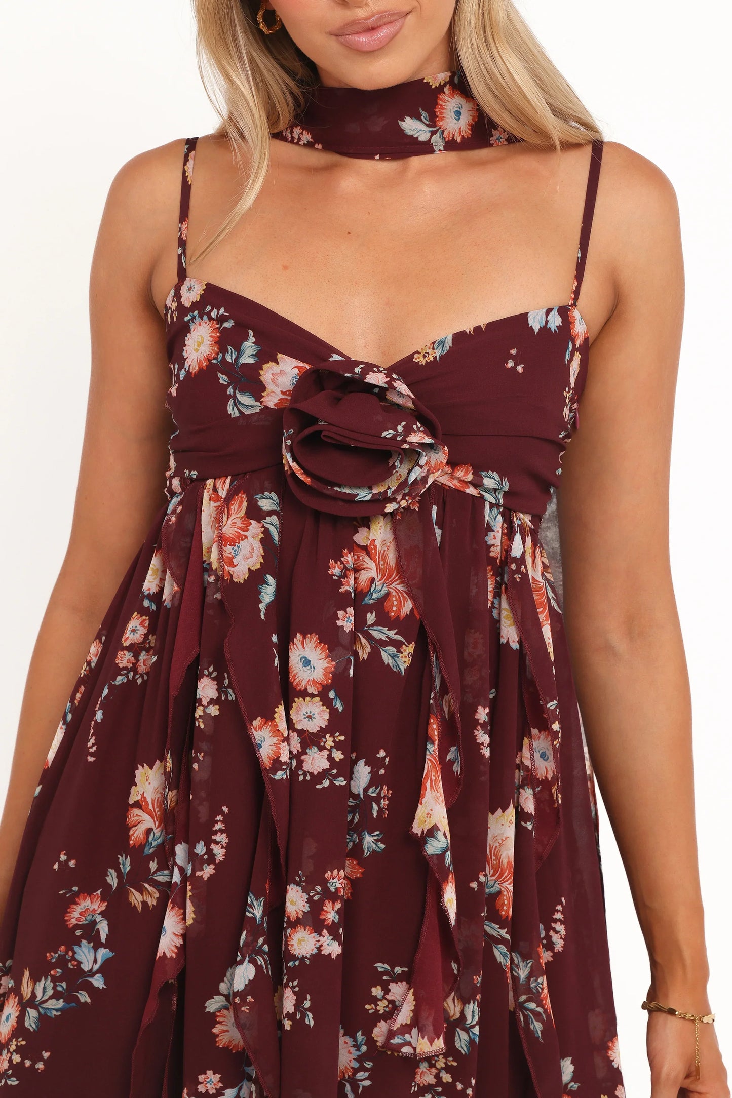Tully Maxi Dress Berry Floral