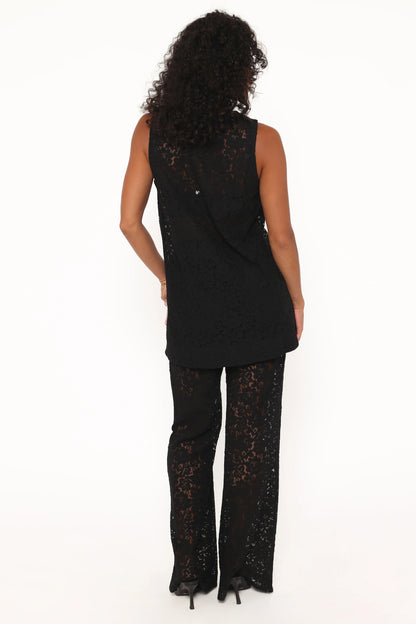 Sammy Embroidered Set Black