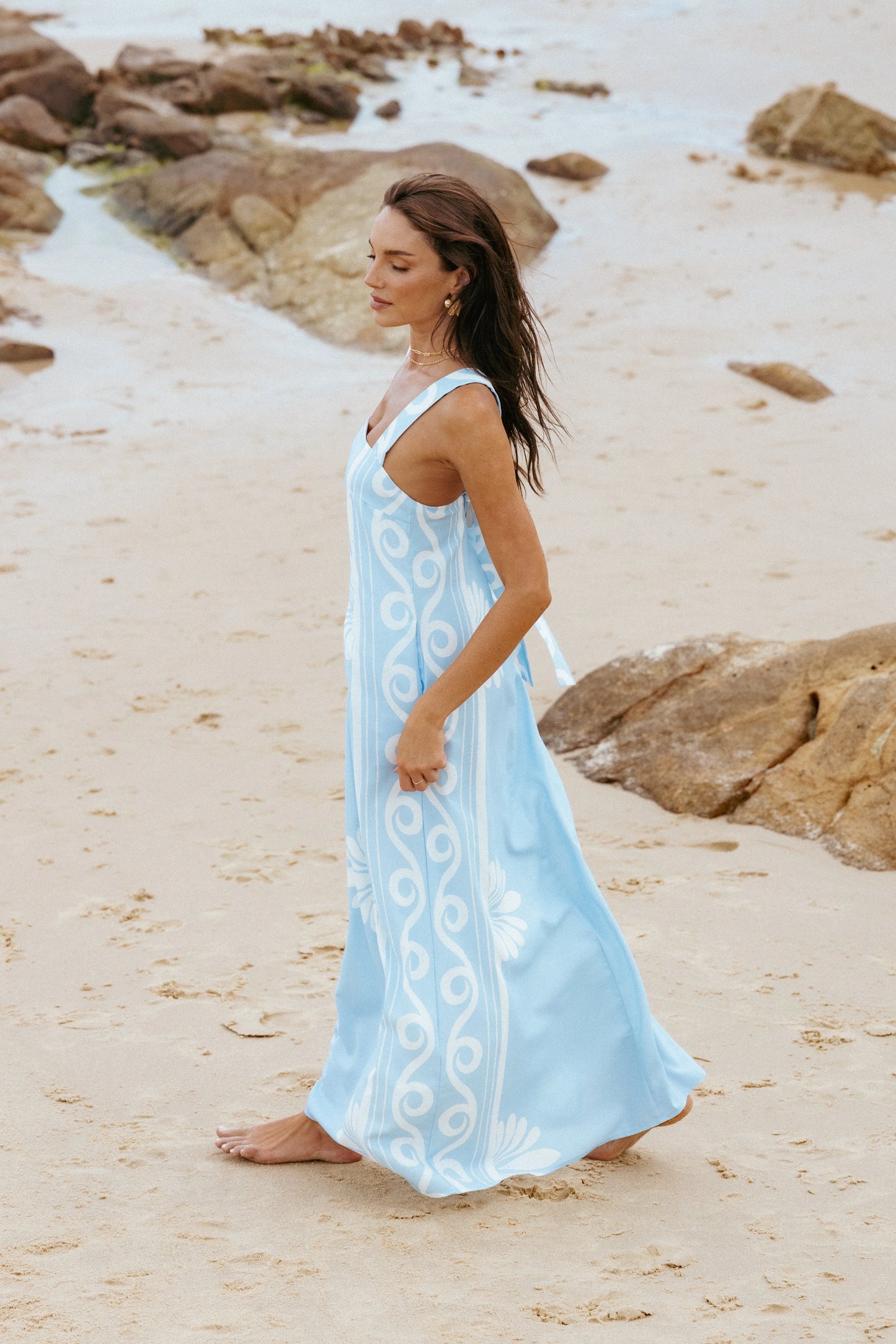 Valeria Maxi Dress Blue