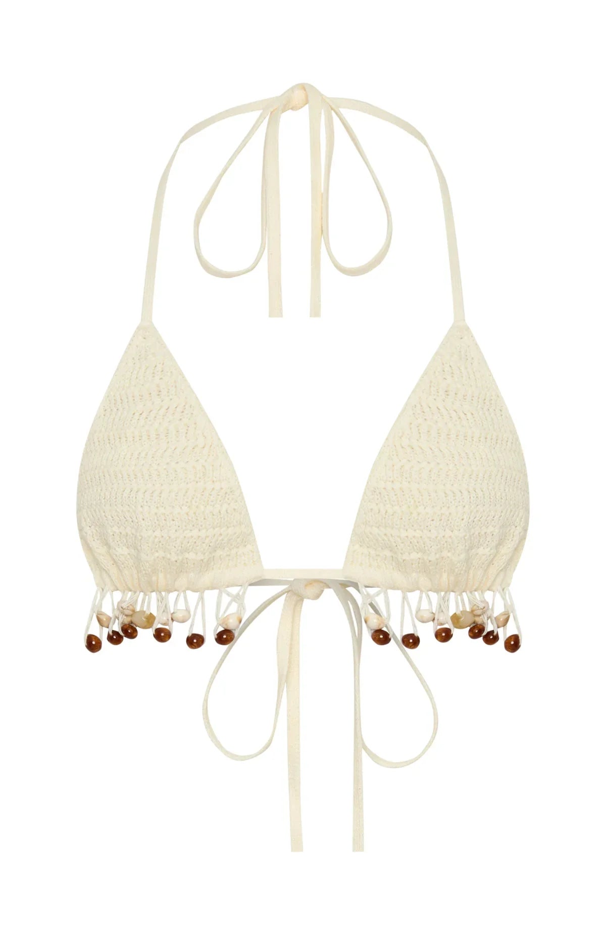 One More Time Crochet Top Off White