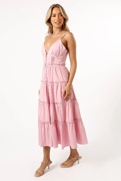 Lizza Midi Dress Pink
