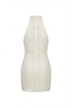 Fitted Lace Ivory Mini Dress