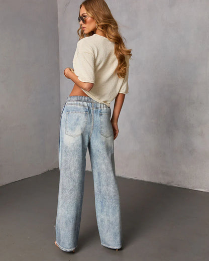 Presilla Contrast Stripe Sweatpant Jeans
