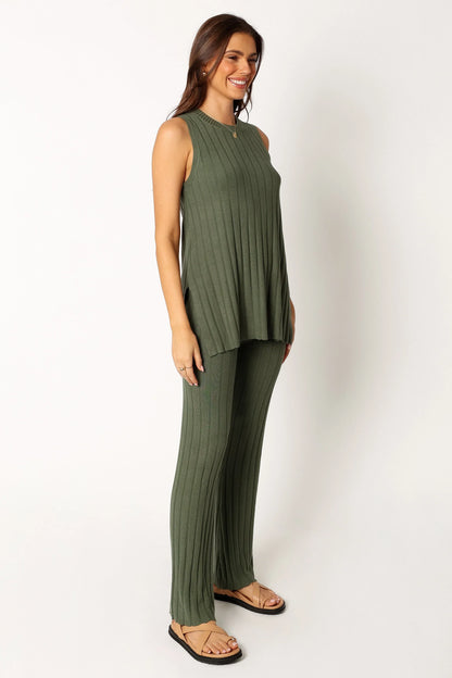 Silvie Knitted Set Olive