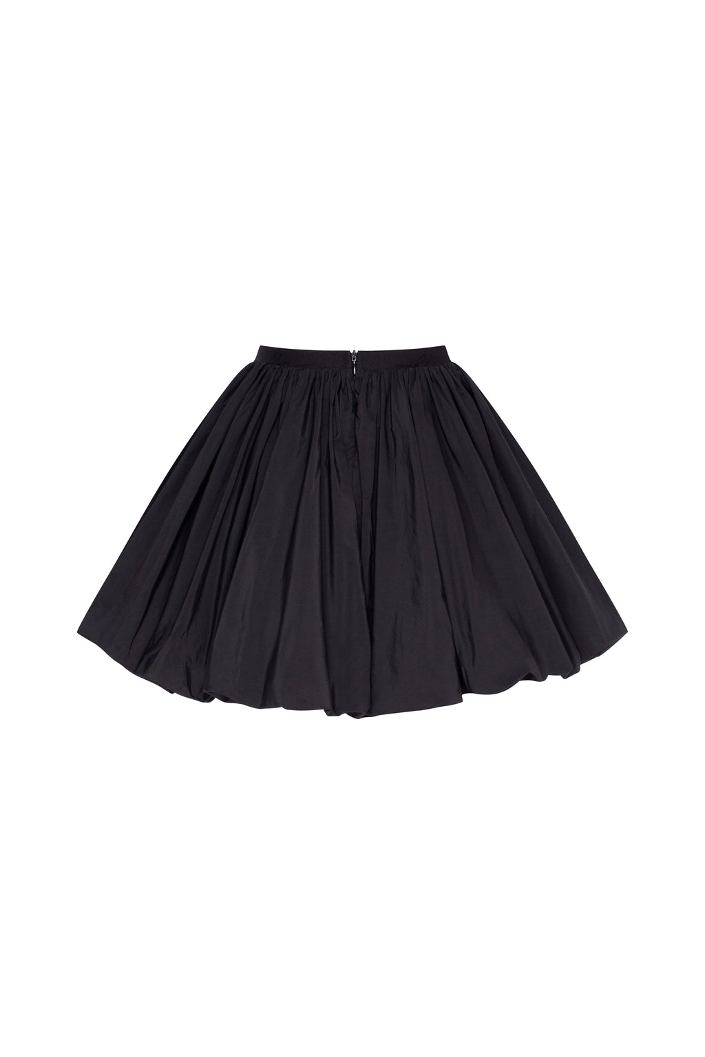Balloon taffeta black mini skirt Parisienne