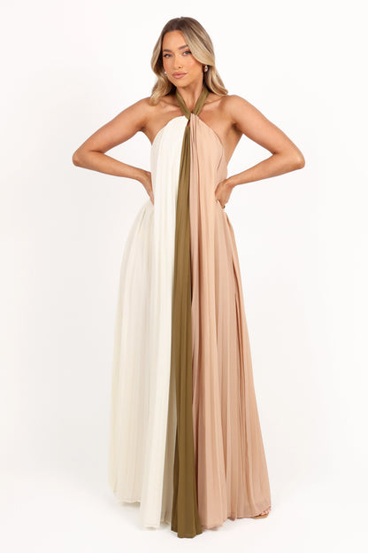 Reanna Maxi Dress Olive Multi