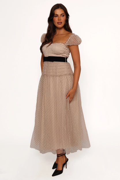 Bryn Midi Dress Nude